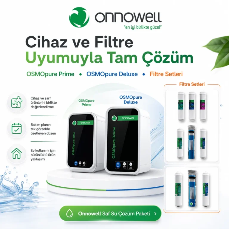 cihaz ve filtrelerle tam su cozumu
