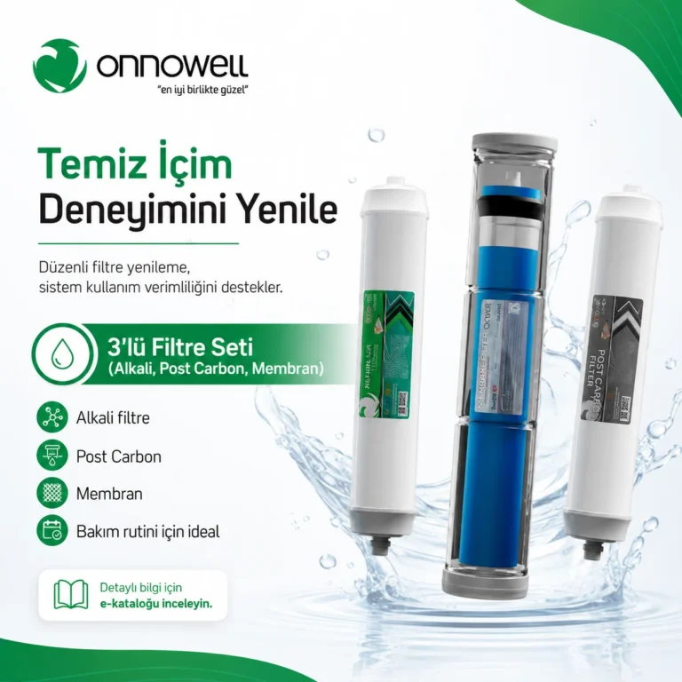 onnowell uclu filtre setiyle temiz i cim