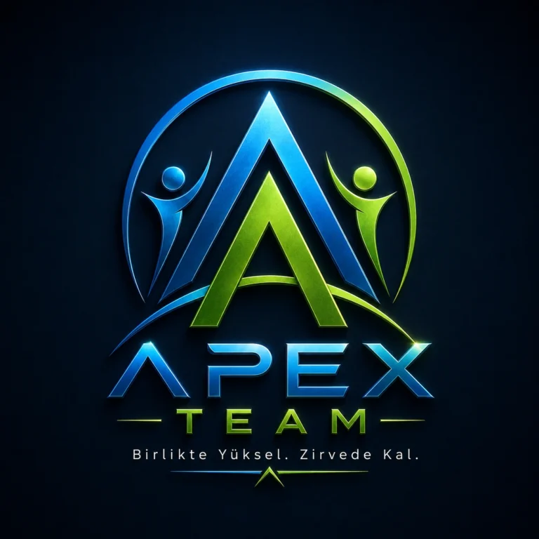 neon mavi yesil apex team logosu